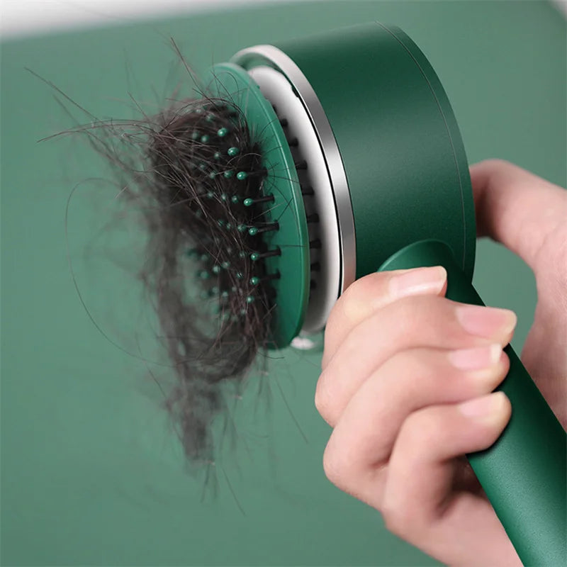 SELF CLEANING HAIR BRUSH AND SCALP MASSAGER