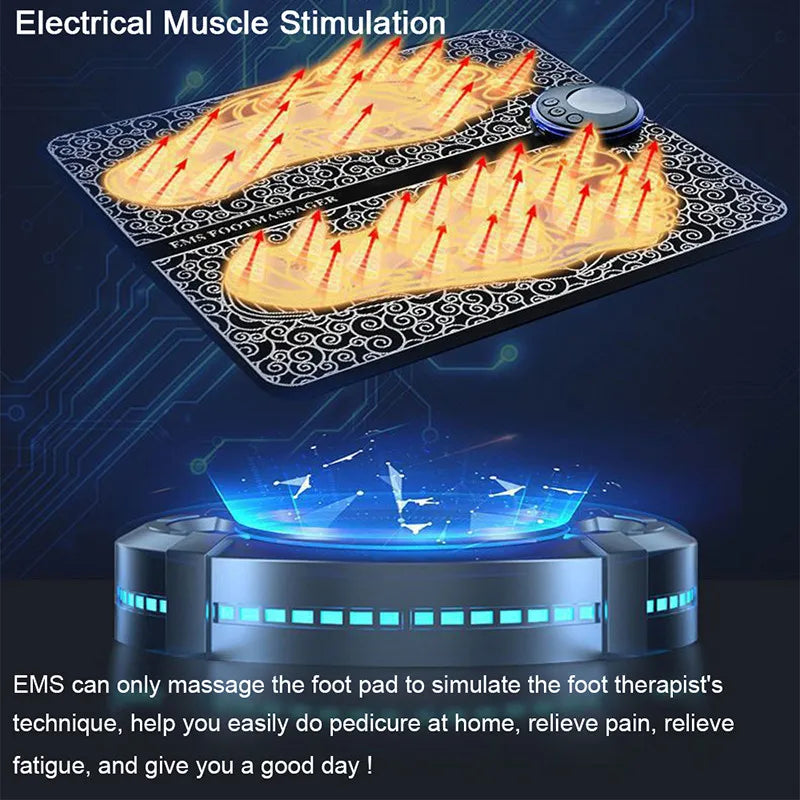 EMS FOOT MASSAGER PORTABLE FOLDABLE MASSAGE PAD|IMPROVE BLOOD CIRCULATION| RELIEF PAIN|RELAX FEET