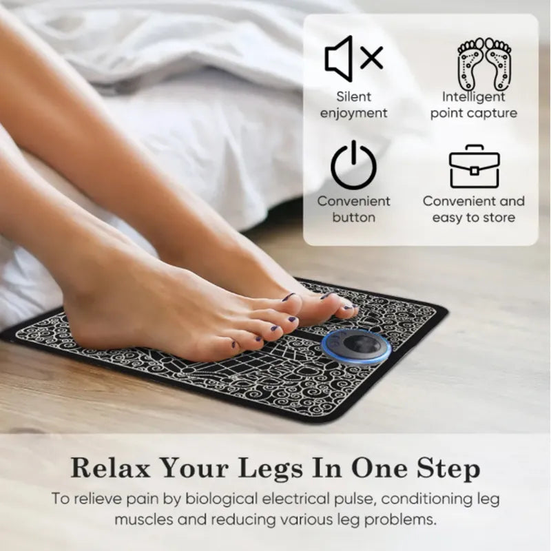 EMS FOOT MASSAGER PORTABLE FOLDABLE MASSAGE PAD|IMPROVE BLOOD CIRCULATION| RELIEF PAIN|RELAX FEET